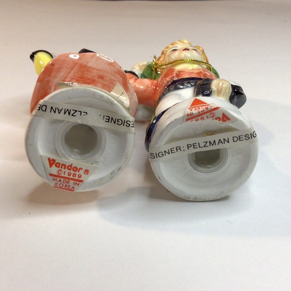 Vandor Vintage Pazlmen salt and pepper shakers hand painted and glazed 1989 - Picture 7 of 7